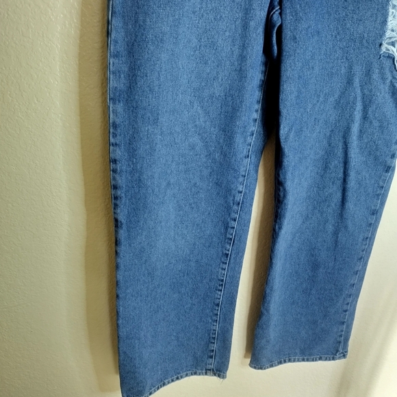One Teaspoon Jackson Mid Waist Wide Leg Denim Jeans Rosewood Sz 25 - Picture 3 of 11